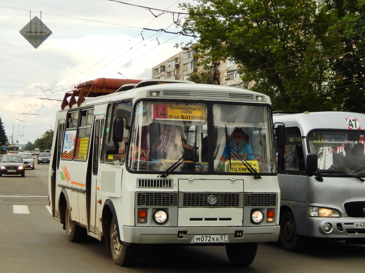 М 072 КА 57