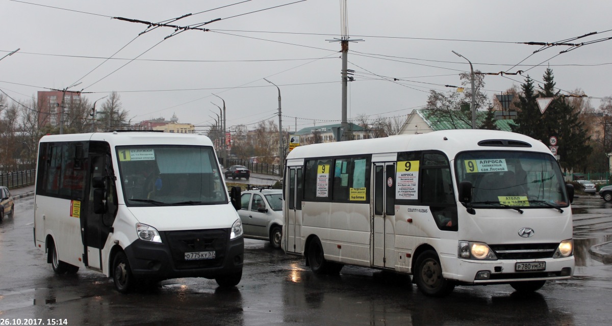 Р 780 УМ 57, О 775 КУ 57 Р 780 УМ 57, О 775 КУ 57