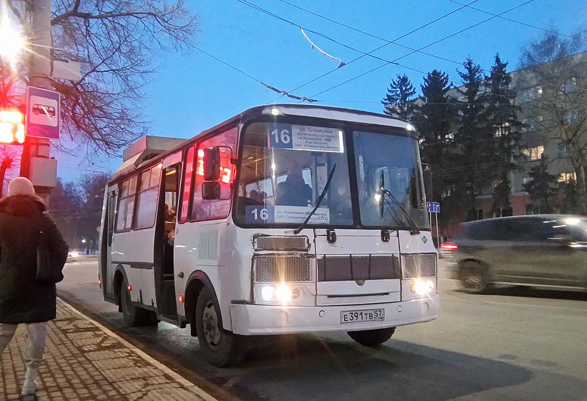 Е 391 ТВ 57 Е 391 ТВ 57